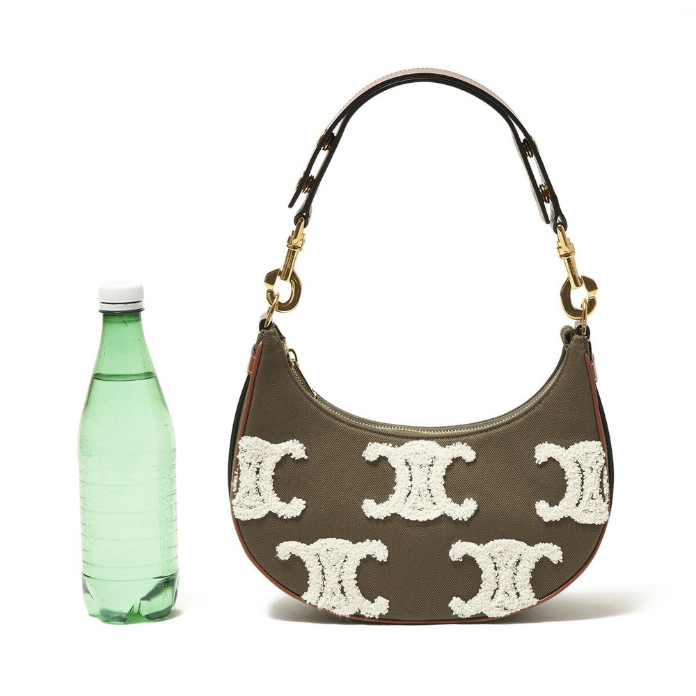 Celine Ava Shoulder Bag Green Leather - Picture 3 of 8